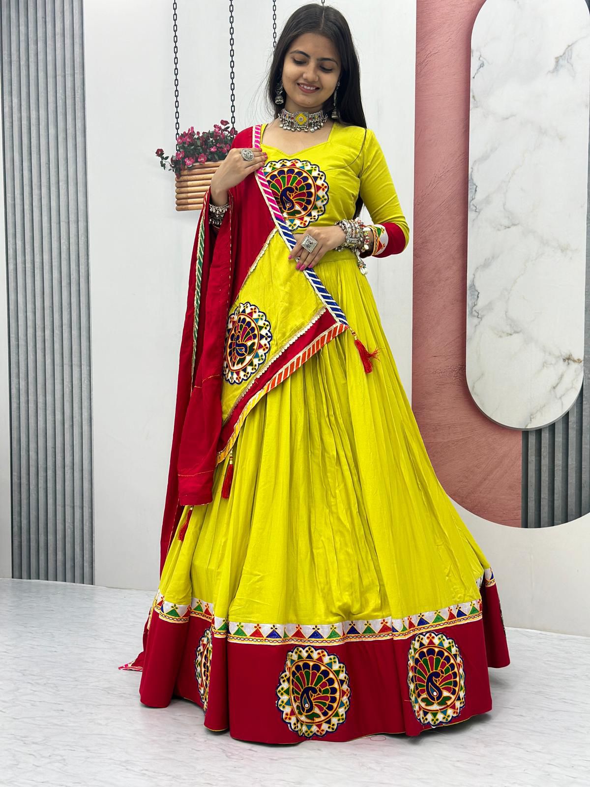 Pure Cotton Lehenga Choli Set S1/LN/1/240209