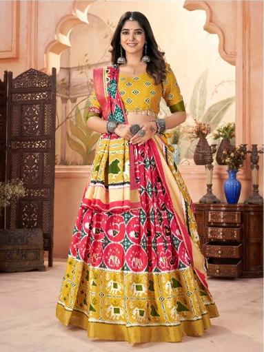 Silk Cotton Lehenga Choli H2/LN/1/240909