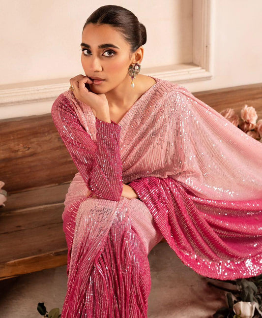 Sequin Georgette Saree SR 5-1002 - D2i World