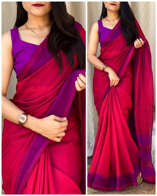 Yana Silk Saree With Solid Print SR 8-0210 - D2i World